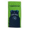 [Personalization Only] OFFICIAL NBA Jersey Personalized Beach Towel - Minnesota Timberwolves